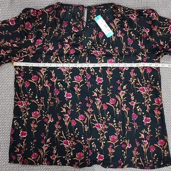 Papermoon Astrid Criss Cross Front Detail Blouse Size XXL - Picture 5 of 7